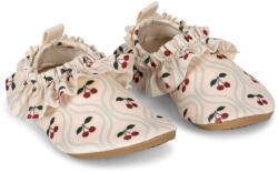 Konges Sløjd Papuci de inot pentru copii - Manuca Frill - CHERRY MOTIF - Konges Sløjd
