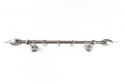 Sn Deco Group Galerie metalica Iris 16mm, nichel satinat, 200 cm - KIT COMPLET Suport draperie