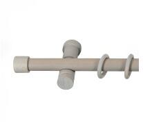 Sn Deco Group Galerie simpla lemn masiv Cafiro, consola moderna, nuanta gri-antic, 160 cm - KIT COMPLET Suport draperie