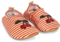 Konges Sløjd Papuci de inot pentru copii - Jade - GLITTER STRIPE - Konges Sløjd