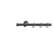 Sn Deco Group Galerie metalica Dop 19mm, negru nichel, 160 cm - KIT COMPLET Suport draperie