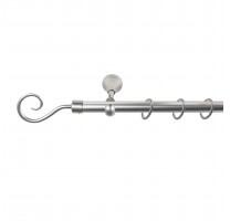 Sn Deco Group Galerie metalica Carlig 19mm, nichel satinat, 200 cm - KIT COMPLET Suport draperie