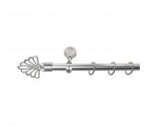 Sn Deco Group Galerie metalica Evantai 16mm, nichel satinat, 160 cm - KIT COMPLET Suport draperie