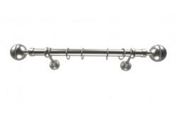 Sn Deco Group Galerie metalica Kugel Briliant 25mm, nichel satinat, 160 cm, KIT COMPLET Suport draperie