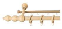 Sn Deco Group Galerie simpla lemn masiv Filigrano, nuanta natur, 200 cm - SINA U INCLUSA Suport draperie