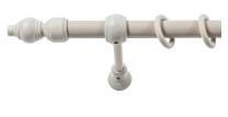Sn Deco Group Galerie simpla lemn masiv Filigrano, consola standard, nuanta gri-antic, 160 cm - KIT COMPLET Suport draperie