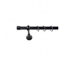 Sn Deco Group Galerie metalica Dop 19mm, negru, 200 cm - KIT COMPLET Suport draperie