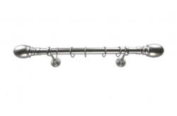 Sn Deco Group Galerie metalica Ball 25mm, nichel satinat, 300 cm, KIT COMPLET Suport draperie