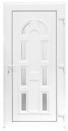 Bastion Usa Intrare PVC Magnolia, 5 camere, 980x2000 mm, alb, deschidere dreapta privit din interior