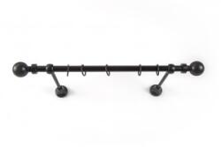 Sn Deco Group Galerie metalica Kugel 16mm, negru, 300 cm - KIT COMPLET Suport draperie