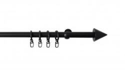 Sn Deco Group Galerie metal Kegel, nuanta negru, 300 cm - KIT COMPLET Suport draperie