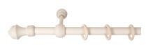 Sn Deco Group Galerie simpla lemn masiv Ares, consola standard, nuanta alb-antic, 400 cm - KIT COMPLET Suport draperie
