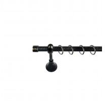 Sn Deco Group Galerie metalica Dop 16mm, negru auriu, 200 cm - KIT COMPLET Suport draperie