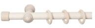 Sn Deco Group Galerie simpla lemn masiv Cafiro, consola clasica, nuanta alb-antic, 200 cm - KIT COMPLET Suport draperie