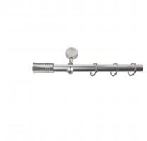 Sn Deco Group Galerie metalica Ahile 19mm, nichel satinat, 240 cm - KIT COMPLET Suport draperie