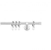 SN Deco Group Galerie metalică Dop, Ø 16mm, 480 cm, simplă nichel-satinat cu consolă plată Suport draperie