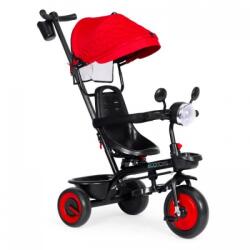 ECOTOYS Tricicleta 3 in 1 pentru copii, scaun rotativ 360°, roti din spuma eva, ecotoys wql-066-51 - rosu