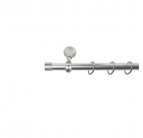 Sn Deco Group Galerie metalica Dop 19mm, nichel satinat, 300 cm - KIT COMPLET Suport draperie