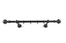 Sn Deco Group Galerie metalica Kugel 19mm, negru, 240 cm, KIT COMPLET Suport draperie