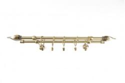 Sn Deco Group Galerie dubla metalica Iris 16mm, bronz antic, 240 cm, prindere tavan - KIT COMPLET Suport draperie
