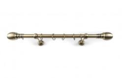 Sn Deco Group Galerie metalica Ball 25mm, bronz antic, 120 cm, KIT COMPLET Suport draperie
