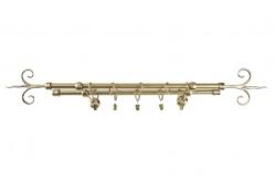 Sn Deco Group Galerie dubla metalica Copac 16mm, bronz antic, 200 cm, prindere tavan - KIT COMPLET Suport draperie