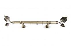 Sn Deco Group Galerie metalica Frunza 25mm, bronz antic, 300 cm, KIT COMPLET Suport draperie
