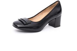 KARISMA Pantofi damă Karisma din piele lăcuită neagră JIJI60018A 01-L
