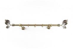 Sn Deco Group Galerie metalica Frunza 16mm, bronz antic, 300 cm - KIT COMPLET Suport draperie
