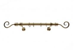 Sn Deco Group Galerie metalica Carlig 25mm, bronz antic, 120 cm, KIT COMPLET Suport draperie