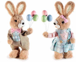 Decorer Set 2 figurine Iepurasi Paste textil 11x9x25.5 cm (A56.45.20)