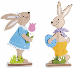 Decorer Set 2 figurine Iepurasi Paste PK 19x5x42 cm (A51.57.76)