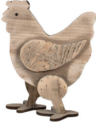Clayre & Eef Figurina Gaina lemn maro 23x12x28 cm (6H2321)