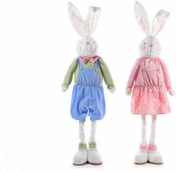 Decorer Set 2 figurine Iepurasi din textil 33x19x140 cm (A56.37.20)