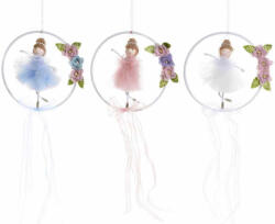 Decorer Set 3 coronite suspendabile decorate cu Balerine 15 cm (A09.03.80)
