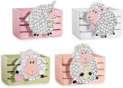 Decorer Set 4 cosuri lemn Oite 8.5x6.5x7.5 cm (A51.51.51)