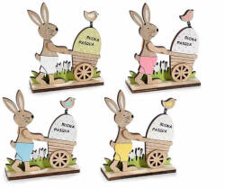Decorer Set 4 decoratiuni Paste din lemn 10x4x12 cm (A51.43.95)