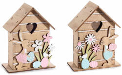 Decorer Set 2 decoratiuni Paste lemn 12x6.5x15.5 cm (A51.55.38)
