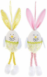 Decorer Set 2 figurine Iepurasi suspendabili din textil 6x18 cm (A09.03.51)