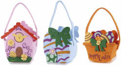Decorer Set 3 gentute Paste textil multicolor 13x7.5x21 cm (A56.46.99)