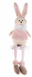 Decorer Figurina Iepuras Paste din textil roz 14x9x55 cm (A56.37.49A)
