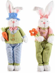 Decorer Set 2 figurine Iepurasi Paste textil 18x13x70 cm (A16.16.17)
