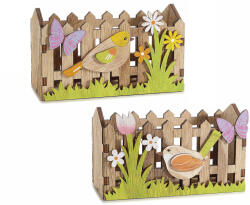 Decorer Set 2 cosuri lemn 15x7x9 cm (A51.52.67)