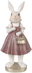 Clayre & Eef Figurina Iepuras Girl Paste polirasina 12x10x27 cm (6PR4059)