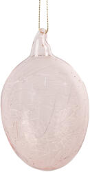 Clayre & Eef Set 6 oua decorative Paste sticla roz 6x10 cm (6GL4447)