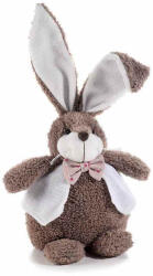 Decorer Figurina Iepuras Paste din textil alb maro 22x15x37 cm (A16.11.10)