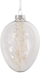 Clayre & Eef Set 6 oua decorative Paste sticla transparenta 6x9 cm (6GL4470)