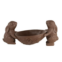 Clayre & Eef Figurina Iepurasi Paste polirasina maro 34x15x15 cm (6PR5207)