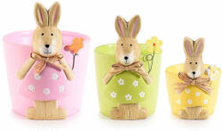 Decorer Set 3 decoratiuni Paste ceramica 13x16x17 cm, 10x12.5x15.5 cm, 8x9.5x12 cm (A70.03.93)