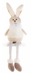 Decorer Figurina Iepuras Paste din textil crem 14x9x55 cm (A56.37.49B)